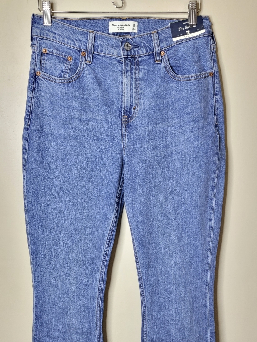 Abercrombie & Fitch Blue Women's Boot Cut Jeans - Picture 4 of 10